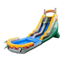 HeroKiddo 18ft T-Rex Commercial Inflatable Water Slide with Blower