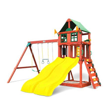 Gorilla Playsets Sweetwater Deluxe Wooden Swing Set Brown