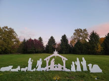 FrontYard Originals Complete Large White Outdoor Nativity Scene
