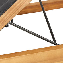 Christopher Knight Home Emile Chaise Lounge Black + Teak