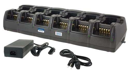 Sandown Wireless Premium 12-Bay Multi-Chemistry Mobile Charger for HYTERA Radios