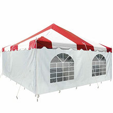 Party Tents Direct 20' x 20' Weekender Canopy Tent with Sidewalls Red