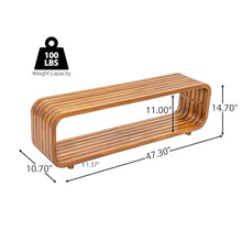 Christopher Knight Home Bruno Durable Acacia Wood Outdoor Coffee Table with Hollowed-Out Design, Slatted Patio Side Table, Versatile Patio Outdoor Furniture, No Assembly Needed, Teak
