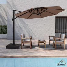 OROTLECT 132" Outdoor Cantilever Umbrella with Based