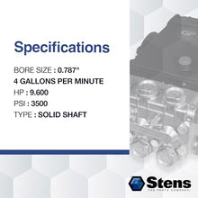 Stens Pressure Washer Pump 030-027: General Solid Shaft Pump TS1511 for Lawn Mowers Trimmers