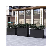 Planter Box with Bench Flower Box Outdoor Leisure Bar Mall Bed Trough Tree