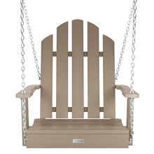 Highwood Classic Westport Adirondack Single Seat 1-Person Porch Swing, Woodland Brown