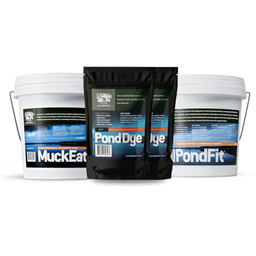 Bjornsen Natural Pond Treatment Pack Black, Half Acre, Complete Pond Care