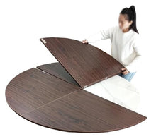 Collapsible Dining Table Top Replaceable Board, 6.5/6.2/5.9/5.5/5.2/4.9/4.6/4.2/3.9ft Round Banquet Table Extender, Temporary Patio Barbecue Table, for Kitchen Or Outdoor Party Wedding Event(Dia 6.5 f