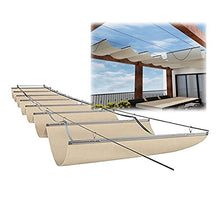 Pergola Shade Cover Deck Hanging Outdoor Anti-UV Shading Curtain for Deck Backyard Porch HDPE Insulation Cover 230gsm Customizable (Color : Beige Size : 1X15M) (Beige 1.6X28M)