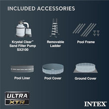 Intex Ultra XTR Deluxe Above Ground Swimming Pool Set Gray
