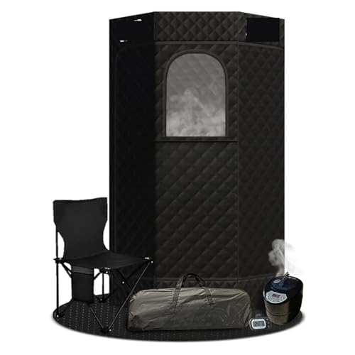 60-Min Portable Folding Personal Steam Sauna Tent Set Remote Control
