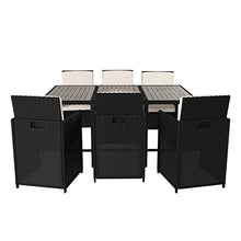 Taylor & Logan Somerville 7 Piece Patio Dining Set Gray/Black