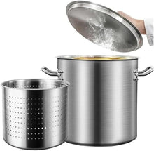 Heavy Duty Stainless Steel Turkey Fryer, Crawfish Seafood Boil Pot with Strainer Basket Lid(50L/45Qt)
