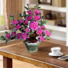 YXIANG56Q Fake Plants Chinese-Style Artificial Bonsai Tree - Indoor Plant Decoration, Jade Carving of Peony Flowers Bonsai Tree