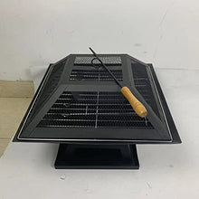 Modernisation Square BBQ Grill Outdoor Heater Garden Outdoor Fireplace Portable Fire Pit Contracted Barbecue Brazier Wood Stove