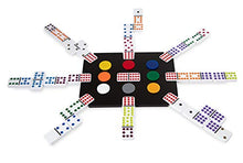 Luxe Dominoes Mexican Train Dominoes Set Black