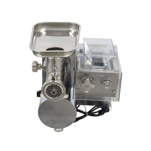 HayWHNKN 2-in-1 Electric Meat Grinder Stainless Steel Silver