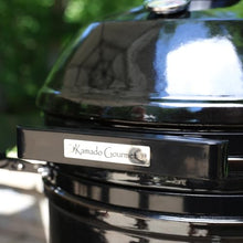 19” Large Kamado Gourmet Revolutionary Ceramic Grill & Smoker – Includes Cart, Bamboo Side Shelves, Patented Forge Fire Chamber, Versa-Grid Cooking System, Built-in Thermometer – Black Pepper