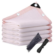 Heavy Duty White Shade Cloth 50% for Garden Outdoor HDPE Shade Net with Grommets BreathableTarp Ideal for Greenhouse & Patio 3.3x3.3 to 3.3x49ft
