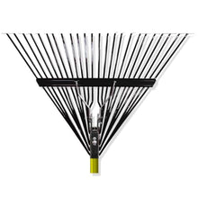 12 Pack 24 Steel Tine Leaf Rake Fiberglass Handle Black Garden Thatch Cleaning Rake