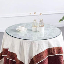 Clear Round Glass Top, Glass Dining Table, Round Flat Glass, Pencil Polished Edge Tabletop, Thick Tempered Glass Round Table Top, Transparent Round, Tempered Radius Corners Glass Table Top ( Size : 96