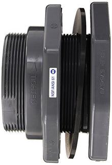 HAYWARD POOL PRODUCTS BFA1040TFS BFA Series PVC Bulkhead Fitting for Pools, 4-Inch