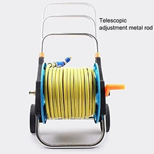 LXXW Hose Reel Cart Hose Reel Trolley, Portable Garden Hose Storage Rack with Rollers, Watering Hose Trolley For Garden Hoses
