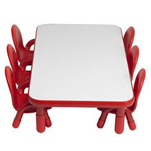 Angeles BaseLine Toddler Table & 6 Chairs Set Red