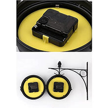 Wall Clock, Double Sided Wall Clock, Outdoors Vint Retro Double Sided Wall Clock European Style Iron Wall Clock Retro Decorative Standing Clock Hanging Decorative Suitable For Indoor And Outdoor Black
