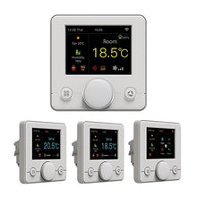 YUNQK Smart Thermostat Intelligent Floor Heating &Fan Coil Unit Thermostat Indoor Constant Temperature Controller(Black)