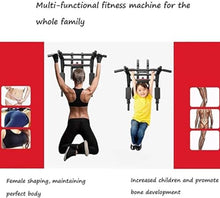 ZHWBAO Home Double Pole Sandbag Shelf Gym Pull-up Adjustable Exercise Equipment Pull-up Bar Black