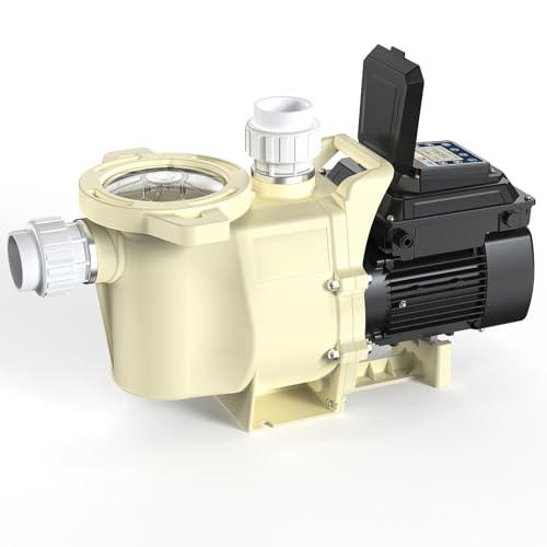 iLiving ILG8PP390-VS Variable Speed Swimming Pool Pump Beige & Black