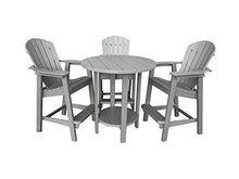 Phat Tommy Outdoor High Top Table and Chairs Set Grey