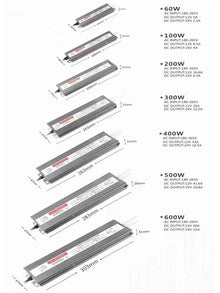 LED Supply 100W 150W 200W 300W 400W 500W 600W Lighting DC12V DC24V Waterproof IP67 Lamp(600Watts,DC24V)