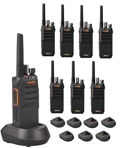 Motorola Solutions Mag One BPR50dX Two-Way Portable Radio UHF 4-Watt 64 Channel (8-Pack)
