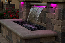Atlantic Water Gardens Lighted Waterfall Spillway, 36-Inch Color Changing Colorfalls, CC36
