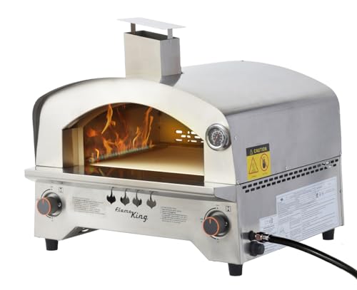 Flame King Propane Gas Pizza & Food Outdoor Oven for Camping, Backyard, Tailgating