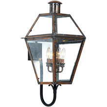 Bailey Street Home 4 Light Wall Lantern Aged Copper Finish with Clear Glass Copper