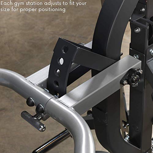 Body-Solid Free-Weight Leverage Gym with Squat Attachment Black