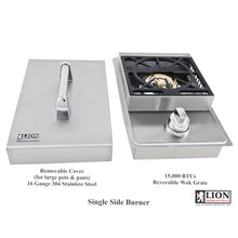 Lion Premium Grills L5631 Natural Gas Single Side Burner, 20-1/2 by 12-1/2-Inch