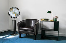 Replogle Florence 16" Diameter Globe Blue Ocean with Raised Relief and Black Metal Stand