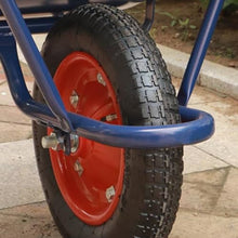 Heavy Duty Wheelbarrow Single Wheel Garden Cart Utility Hand Truck Construction Yard Dump Cart Farm Wheelbarrow(B,4)