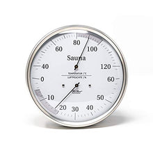 Fischer Sauna Thermohygrometer, Stainless-Steel, Multi Colour, One Size