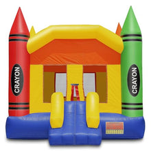 Cloud 9 Commercial Grade Crayon Castle Bounce House with Blower Multicolor