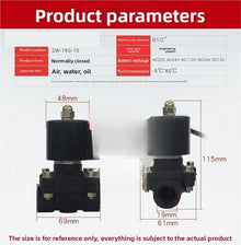 JDKHXPCL Solenoid Valve 2A/2W-160-15 DN15 Plastic 4-Minute Underwater Special Electronic Control(DC24V)