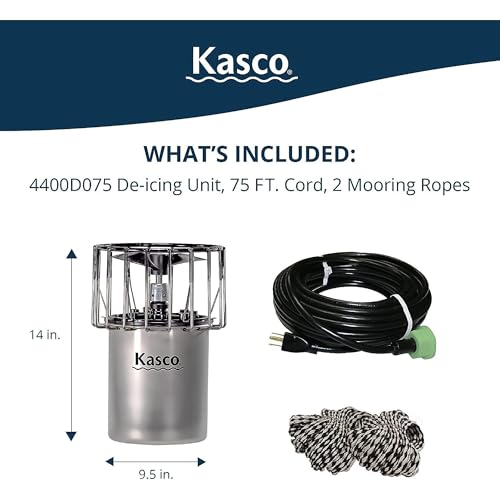 Kasco 1 HP Lake & Pond De-icer 120V Black