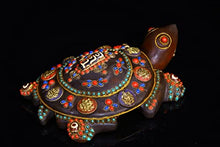 Generic Tibetan Temple Crystal Mosaic Dzi Beads 8 Treasures Lucky Turtle 1