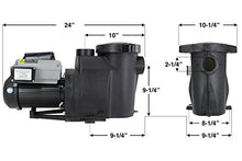 Pureline Rapids Inground Pool Pump, PL2516, 2 HP, Variable Speed Pool Pump, Premium Energy Efficiency and Programable Flexibility