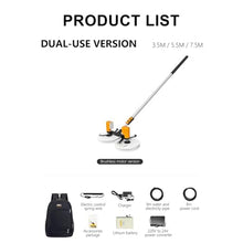 iumLeap Solar Panel Cleaning Brush, Adjustable Window Cleaning Brush and Pole, Automatic Solar Panel Brush,Double Head Wash Brush(Use-3.5m)